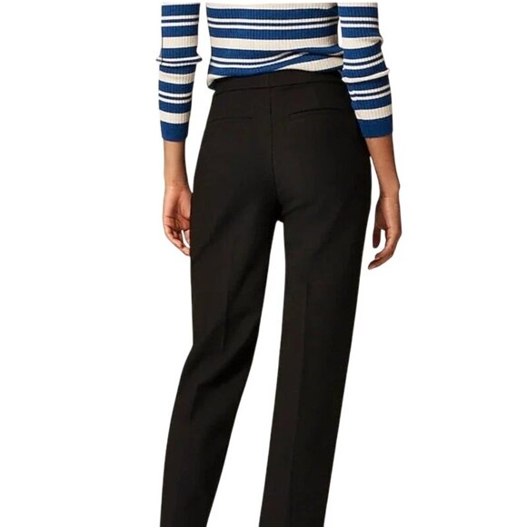 J Crew Kate Straight-Leg Pant In Four-Season Stretch Carreman Black 0 - Picture 3 of 8